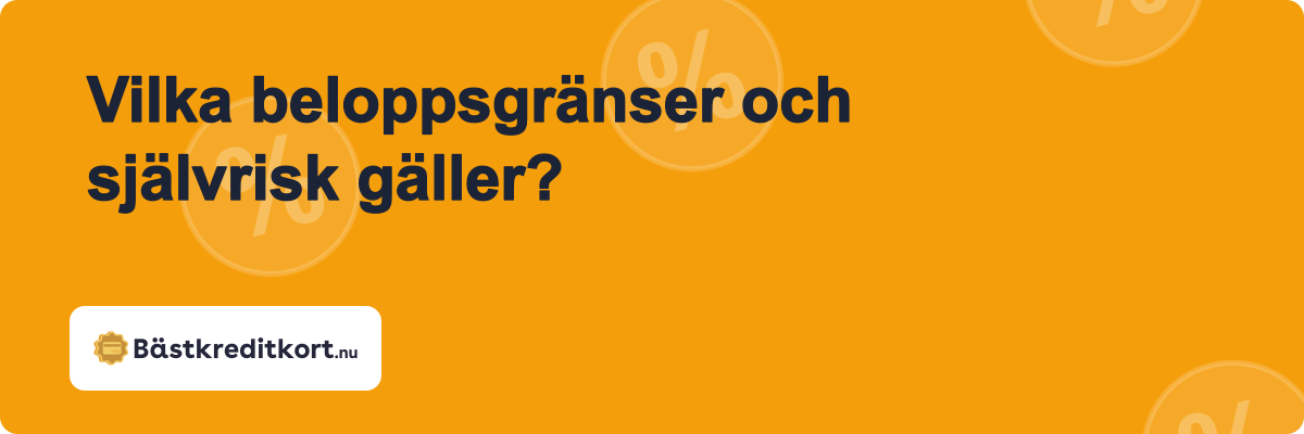 Vilka beloppsgränser och självrisk gäller?