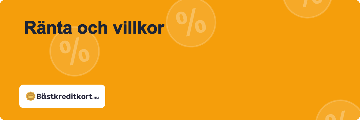 Ränta och villkor