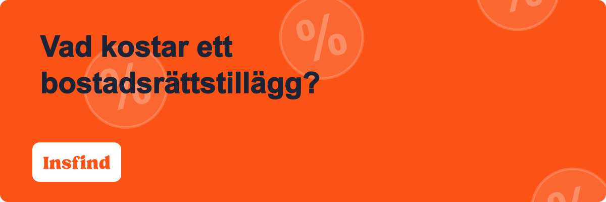 Vad kostar ett bostadsrättstillägg?