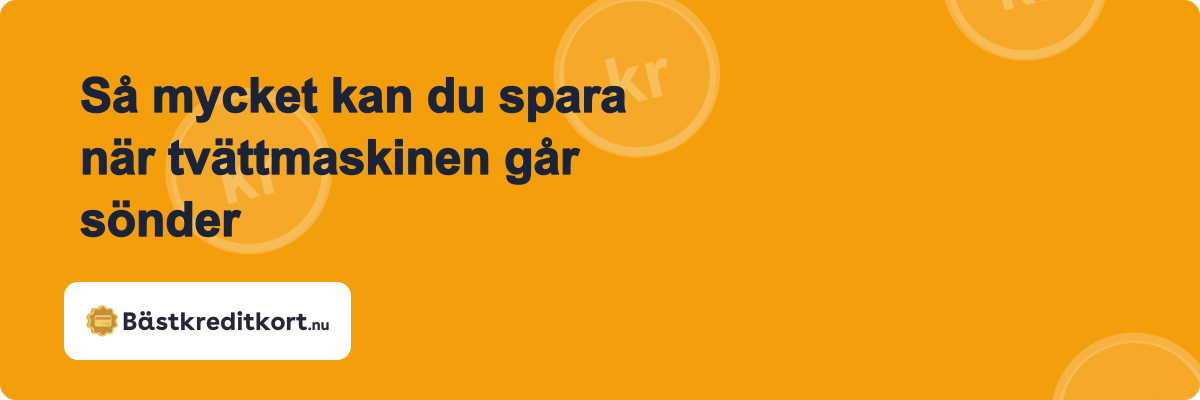 Så mycket kan du spara när tvättmaskinen går sönder