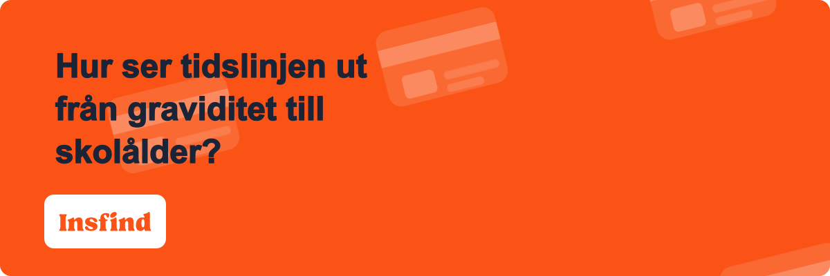 Hur ser tidslinjen ut från graviditet till skolålder?