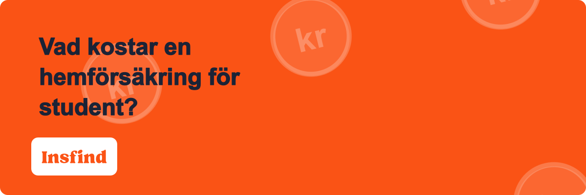 Vad kostar en hemförsäkring för student?