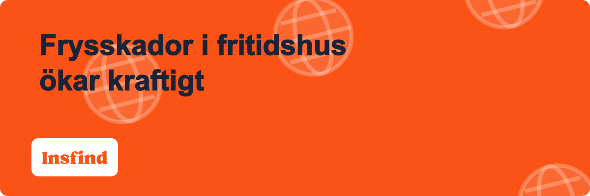Frysskador i fritidshus ökar kraftigt