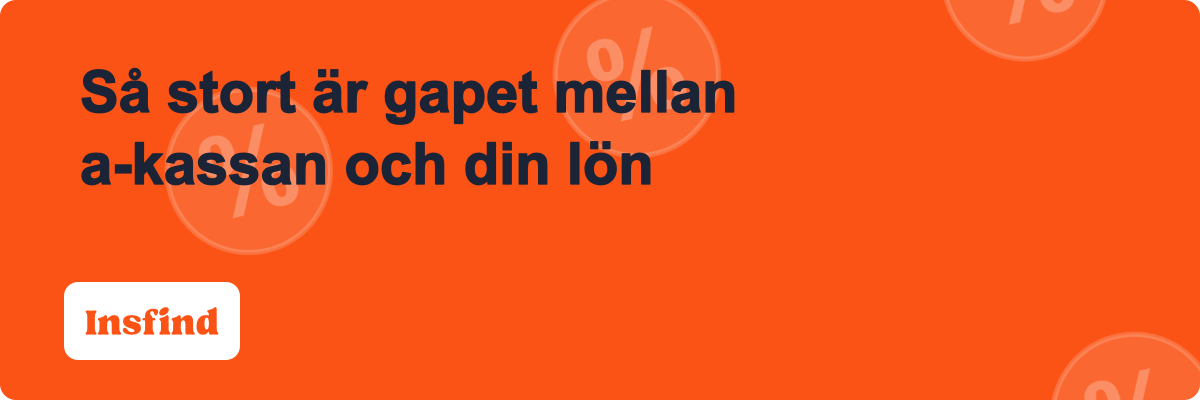 Så stort är gapet mellan a-kassan och din lön
