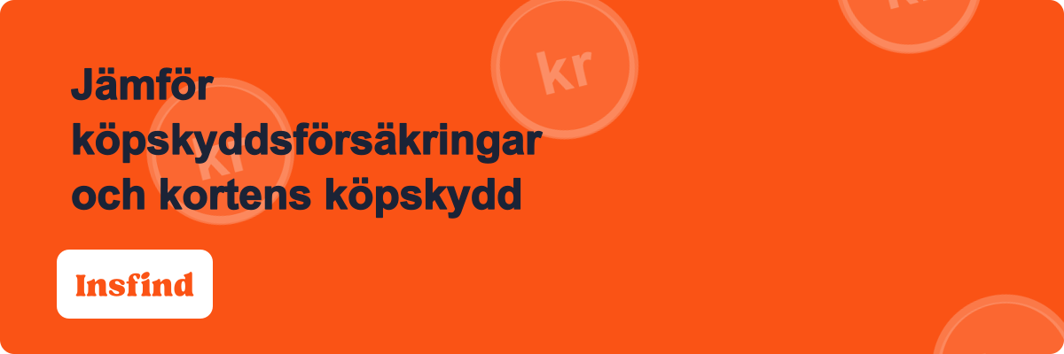 Jämför köpskyddsförsäkringar och kortens köpskydd