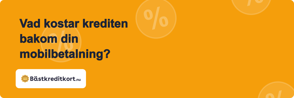 Vad kostar krediten bakom din mobilbetalning?