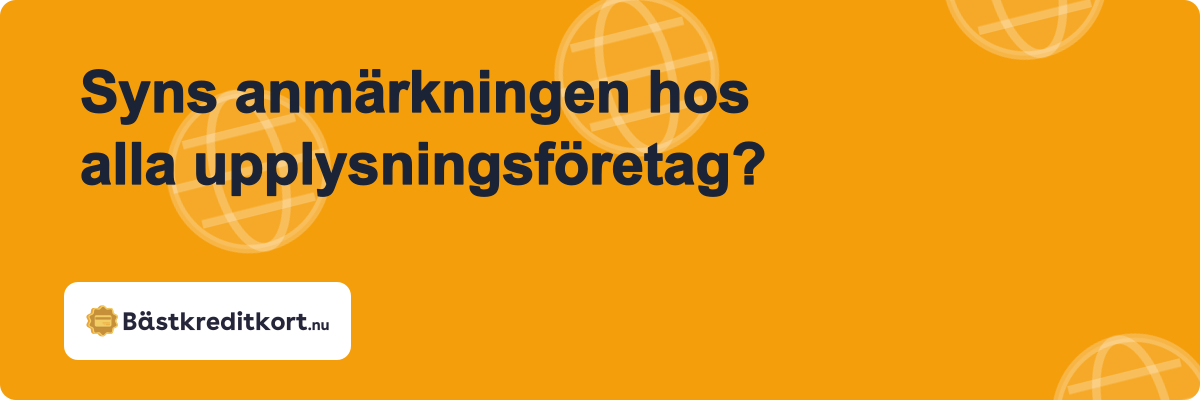 Syns anmärkningen hos alla upplysningsföretag?