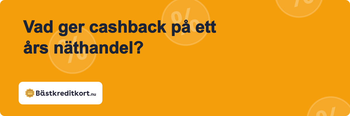 Vad ger cashback på ett års näthandel?