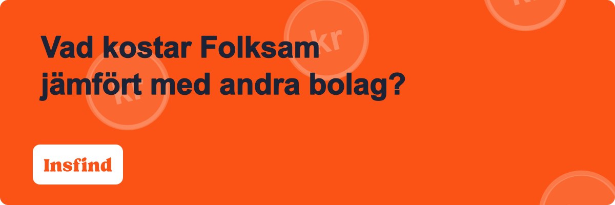 Vad kostar Folksam jämfört med andra bolag?