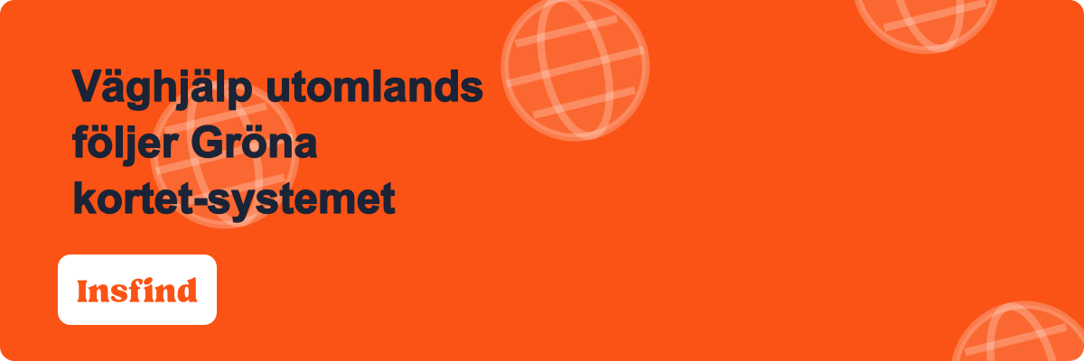 Väghjälp utomlands följer Gröna kortet-systemet