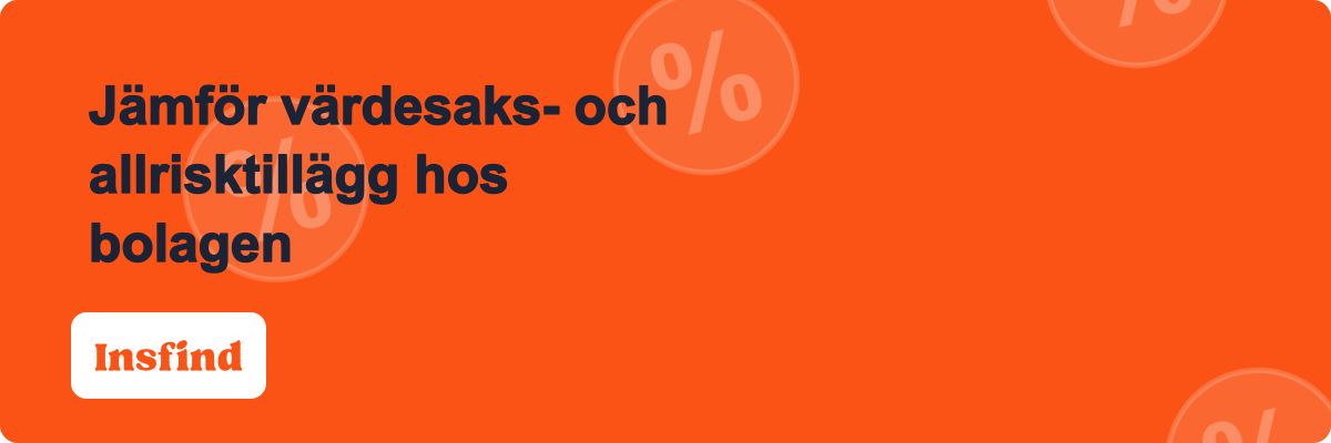 Jämför värdesaks- och allrisktillägg hos bolagen