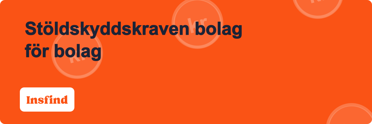 Stöldskyddskraven bolag för bolag
